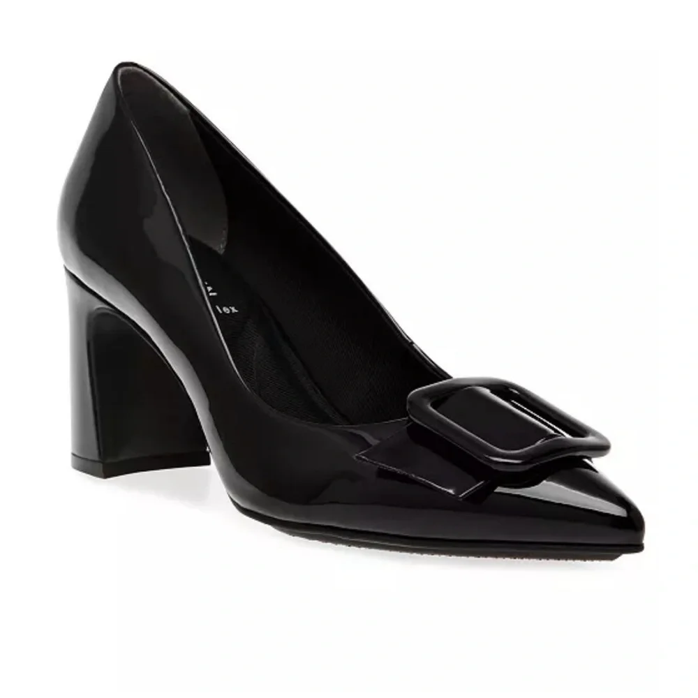 New Anne Klein Women's Bentley Buckle Block Heel Pumps size 9.5